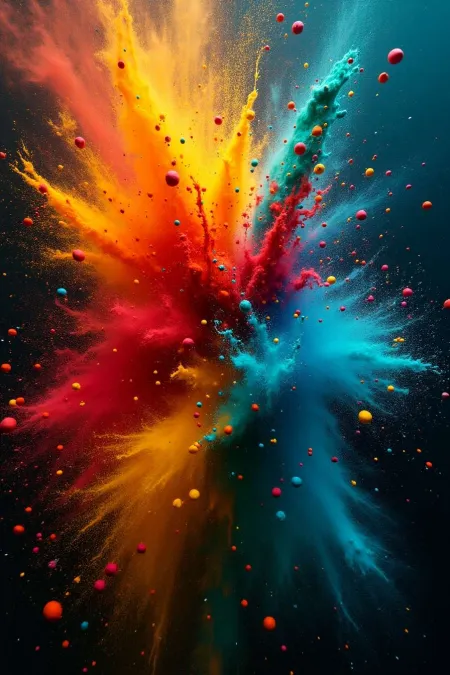 Holi Background With Festival Typography - Free Background Download