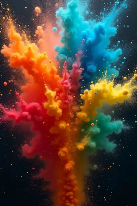 Holi Festival Background With Bright Colors - Free Background Download