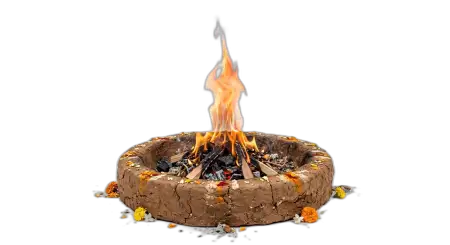 Holika Dahan Bonfire Image Transparent - Free Holika Dahan Fire Png Download