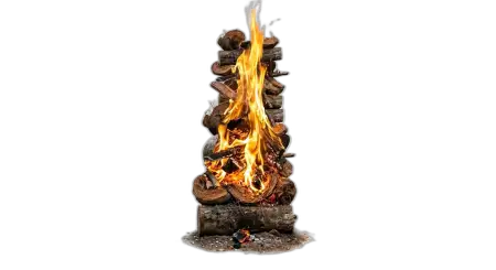Holika Dahan Bonfire Isolated Png - Free Holika Dahan Fire Png Download