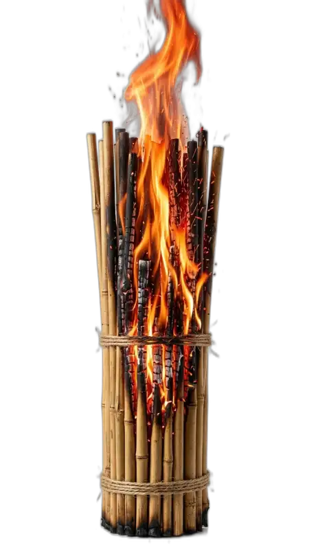 Holika Dahan Bonfire Realistic Png - Free Holika Dahan Fire Png Download