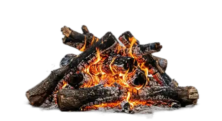 Holika Dahan Burning Firewood Png - Free Holika Dahan Fire Png Download
