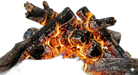 Holika Dahan Burning Logs Png - Free Holika Dahan Fire Png Download