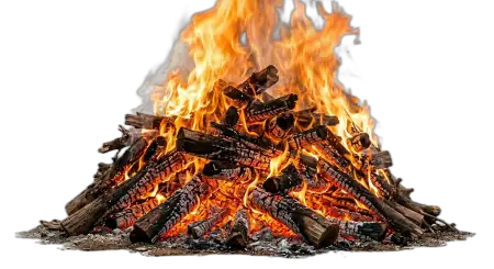 Holika Dahan Wood Fire Png Image - Free Holika Dahan Fire Png Download