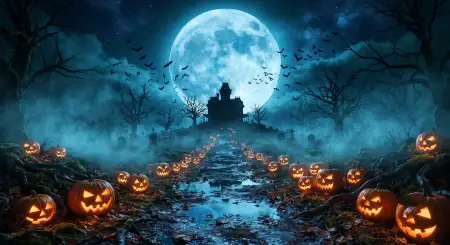 horror halloween background 2026