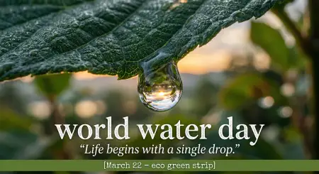 How To Conserve Water In Daily Life - Free World Water Day 2026 Download
