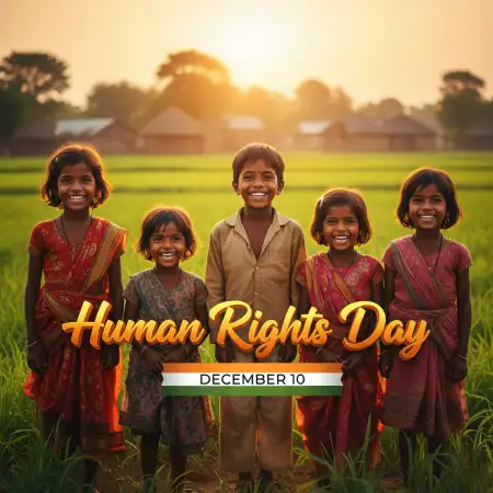 Free Human Rights Day Social Justice Campaign Poster Background Download