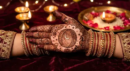husband name karwa chauth mehndi design
