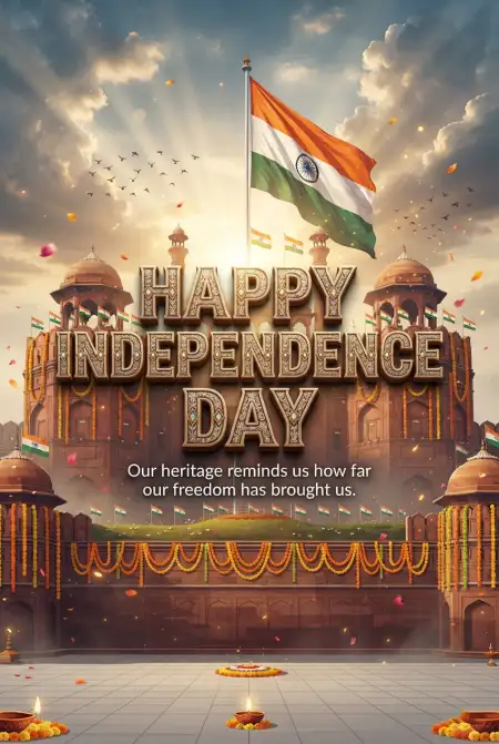 Independence Day 2026 Beautiful Patriotic Images For Whatsapp - Free Indian Independence Day Wishes 2026 Download