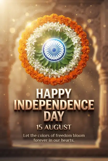 Independence Day 2026 Deshbhakti Wishes - Free Indian Independence Day Wishes 2026 Download