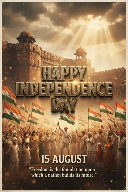 Independence Day 2026 Hd Greeting Images - Free Indian Independence Day Wishes 2026 Download