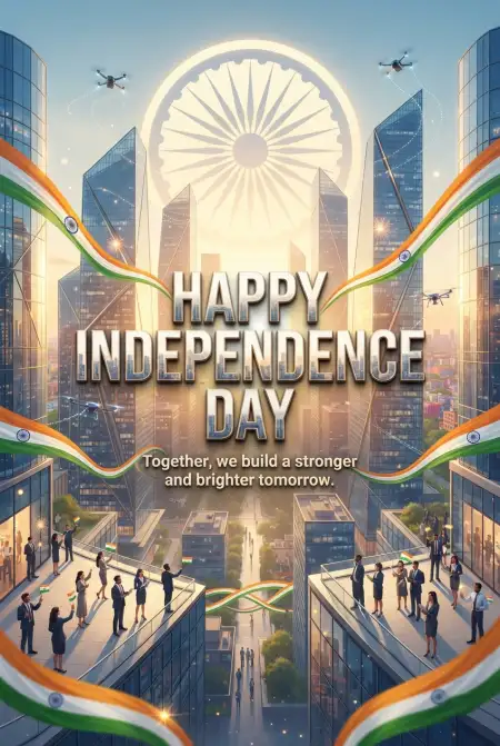 Independence Day 2026 Stylish Wishes For Instagram Sharing - Free Indian Independence Day Wishes 2026 Download