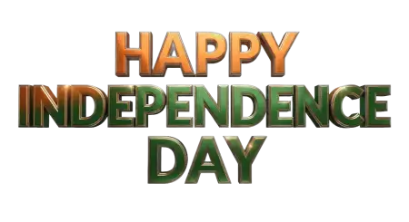 Free Independence Day 3d Text Png Transparent PNG Download
