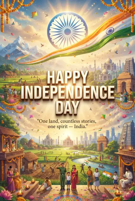 Independence Day Wishes 2026 In Hindi - Free Indian Independence Day Wishes 2026 Download