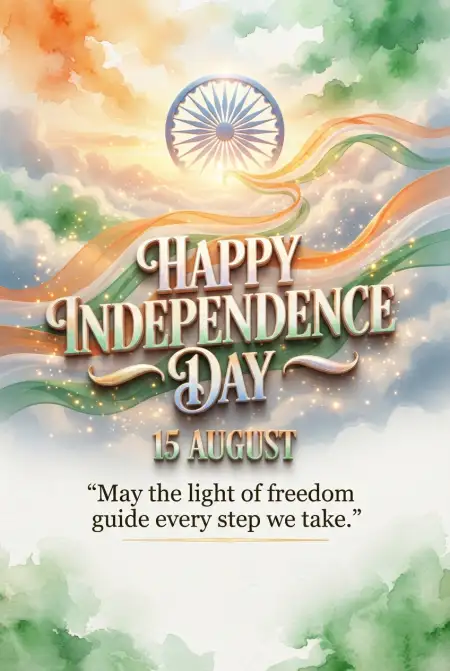 Independence Day Wishes 2026 With Quotes - Free Indian Independence Day Wishes 2026 Download