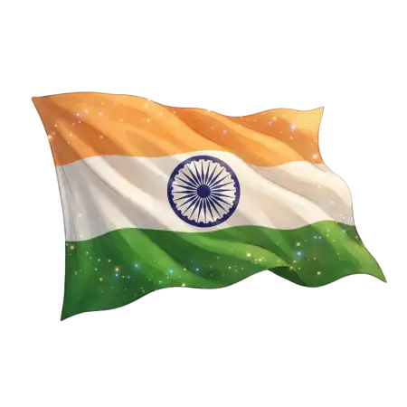 Free India Tricolor Flag Png Image Transparent PNG Download