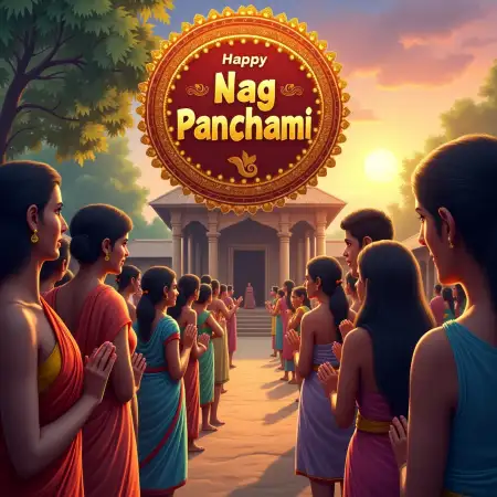 Indian Culture Nag Panchami Design - Free Happy Nag Panchami Download
