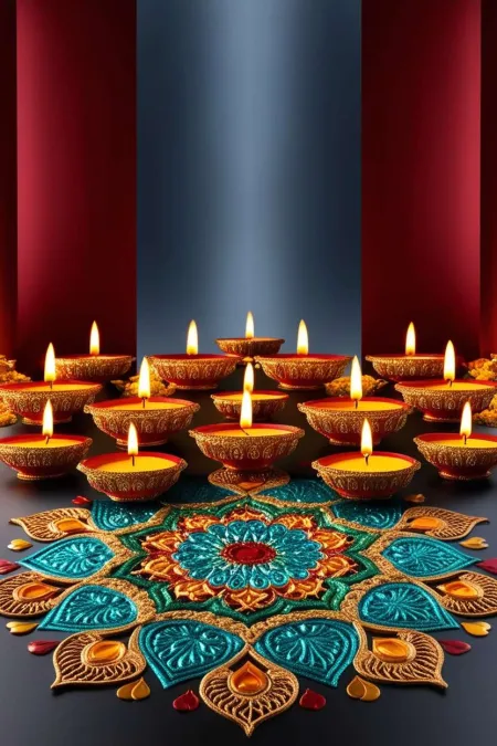 Indian Diwali Rangoli Backgrounds For Wallpaper - Free Background Download