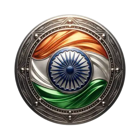 Free Indian Flag Badge Png Transparent PNG Download