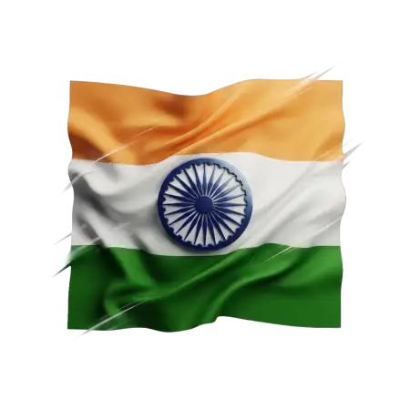Free Indian Flag Realistic Waving Png Transparent PNG Download