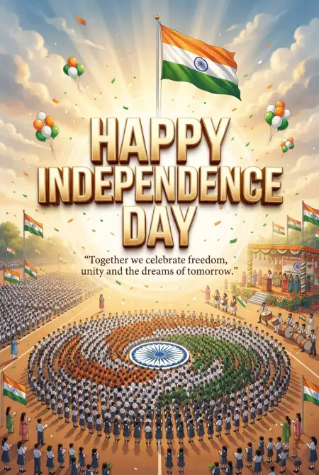 Indian Independence Day Wishes 2026 - Free Indian Independence Day Wishes 2026 Download