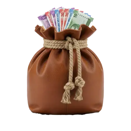 Free Indian Money Bag Png PNG Image Download