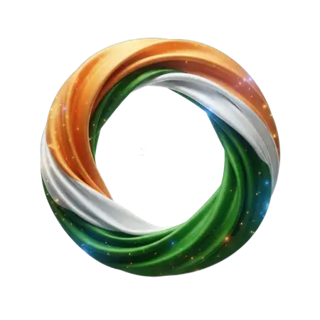 Free Indian Tricolor With Ashoka Chakra Png Transparent PNG Download