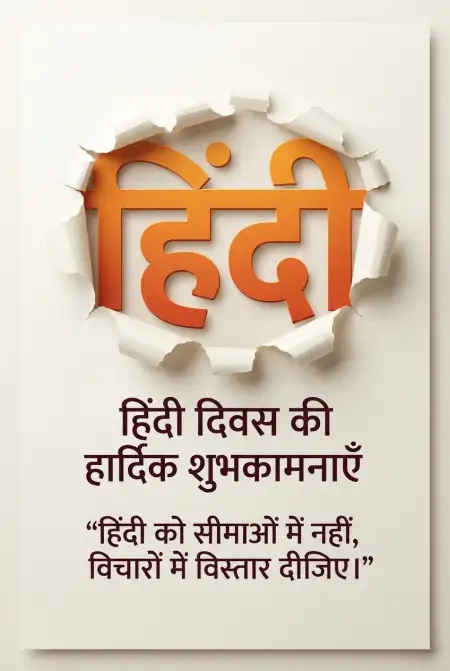 inspirational hindi diwas wishes 2026