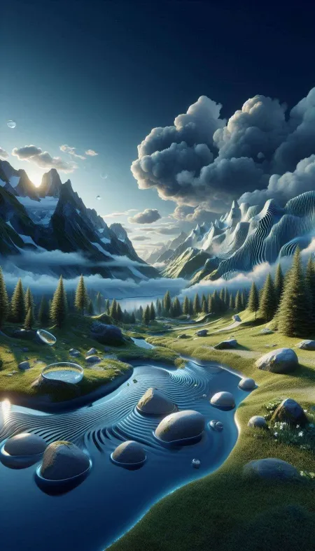 Interactive 3d Nature Wallpapers Featuring Dynamic Weather Effects - Free Related 3d Image