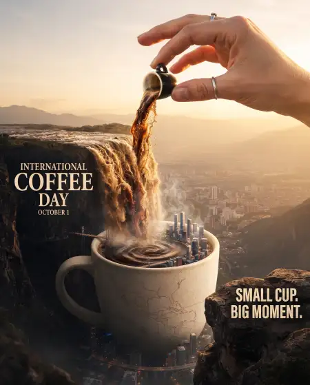 international coffee day 2026 creative poster