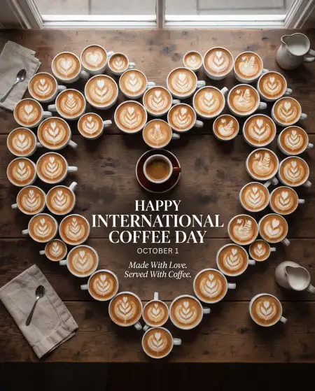 international coffee day 2026 greeting card free download - International Lefthanders Day 2026 Greeting Card