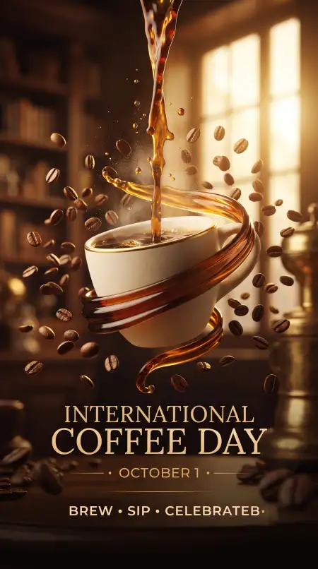 international coffee day 2026 png design - International Coffee Day 2026