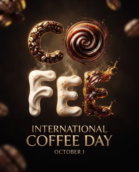 international coffee day 2026 whatsapp status design