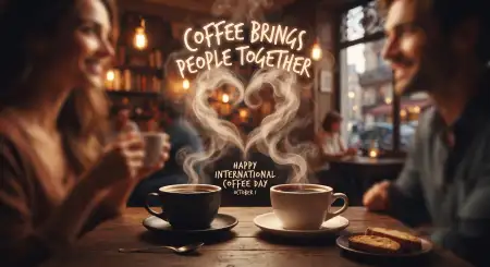 international coffee day 2026 wishes design