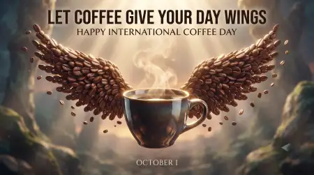 international coffee day october 1 2026 wishes
