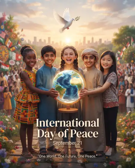international day of peace 2026 creative poster