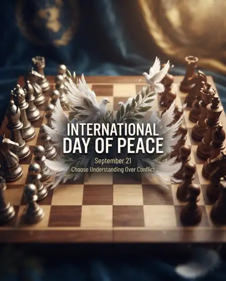 international day of peace creative instagram poster