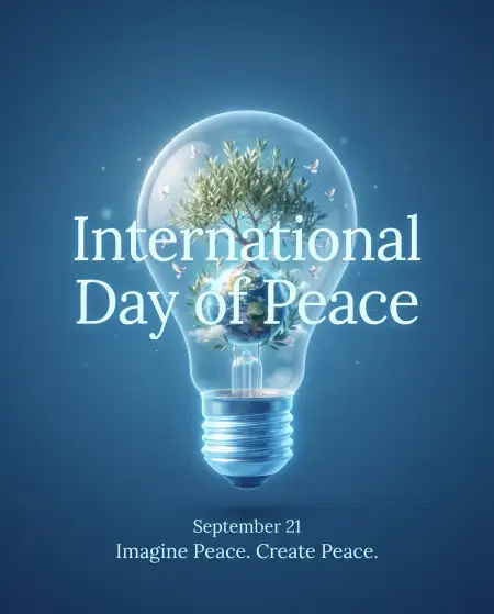 international day of peace creative poster design