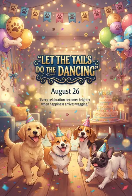 International Dog Day 2026 Dog Birthday Style Party - Free International Dog Day 2026 Download