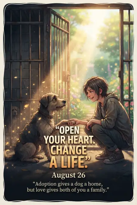 International Dog Day 2026 Heart Touching Quotes - Free International Dog Day 2026 Download