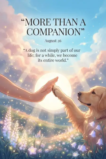 International Dog Day 2026 Unconditional Love Quotes - Free International Dog Day 2026 Download