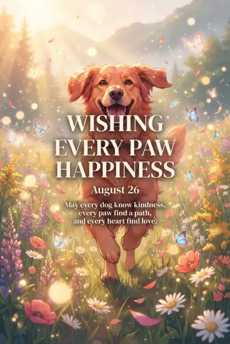 International Dog Day 2026 Wishes For Dog Lovers - Free International Dog Day 2026 Download