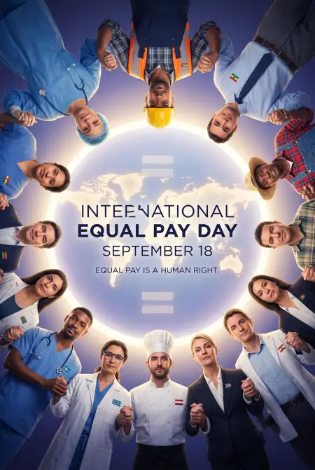 international equal pay day employee equality poster