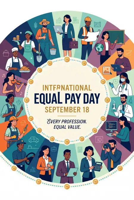 international equal pay day poster free download