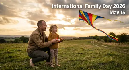 International Family Day 2026 Artistic Banner Design - Free International Family Day 2026 Wishes Download