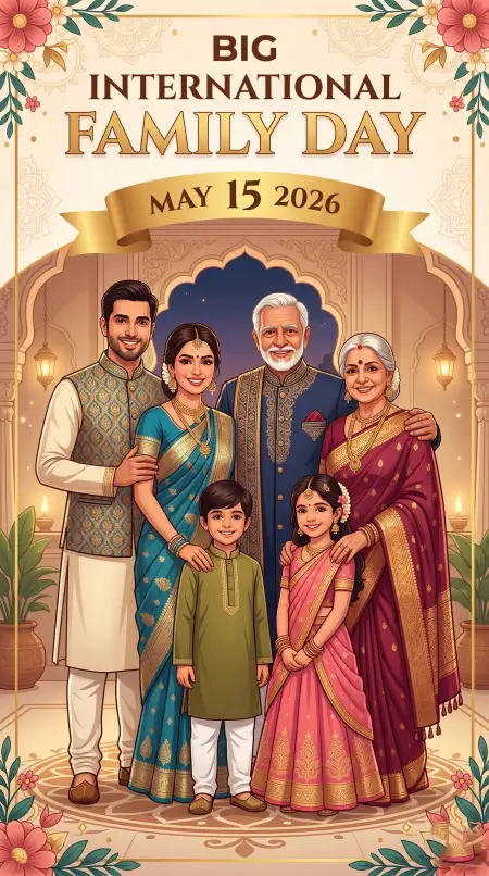 International Family Day 2026 Cute Family Pictures - Free International Family Day 2026 Wishes Download