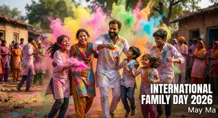 International Family Day 2026 Family Festival Images - Free International Family Day 2026 Wishes Download