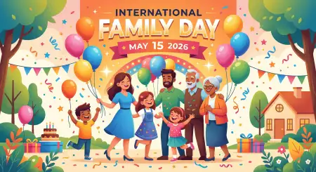 International Family Day 2026 Family Support Design - Free International Family Day 2026 Wishes Download