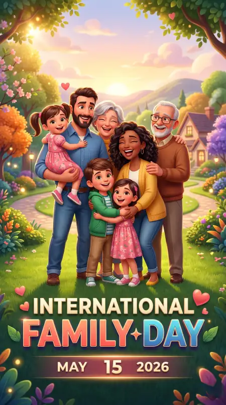 International Family Day 2026 Poster Design - Free International Family Day 2026 Wishes Download