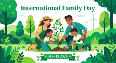 International Family Day 2026 Vector Png - Free International Family Day 2026 Wishes Download